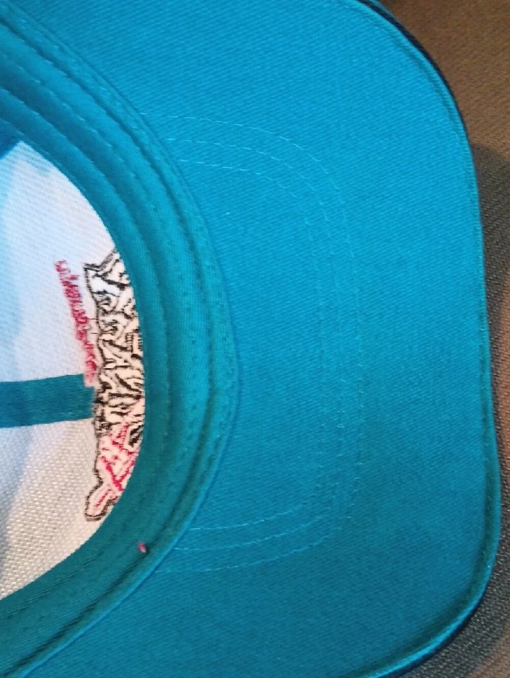 Memphis Maniax XFL Football Ball Cap Hat Teal Red Black Adjustable EUC CLEAN